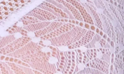 Simone Perele Comete Dotted Lace Sheer Full-coverage Bra In White