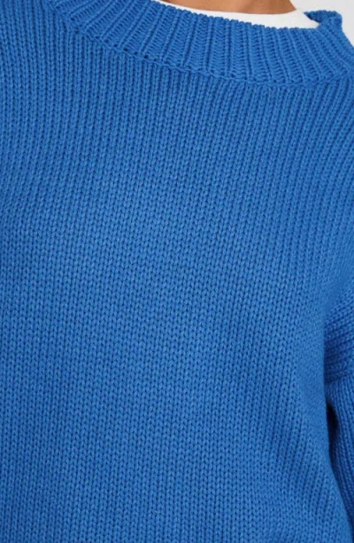 Princess Polly Harmony Oversize Balloon Sleeve Sweater In Blue