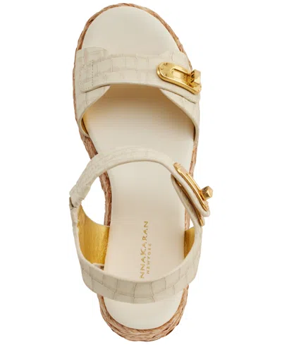 Donna Karan Women's Cebrina Espadrille Sandals In Ivory
