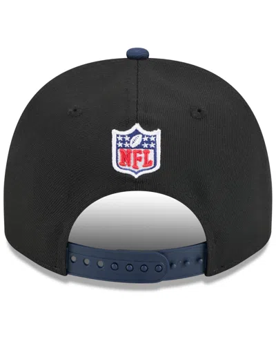 New Era Men's Black/navy Tennessee Titans 2025 Nfl Draft A-frame 9fifty Snapback Hat In Black,navy