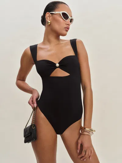 Reformation Maillot De Bain Valera In Noir