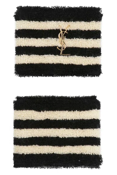 Saint Laurent Knitted Cuffs In White