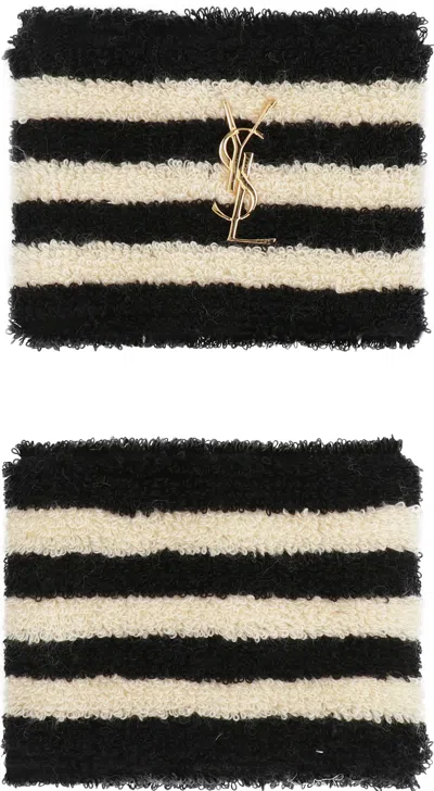Saint Laurent Knitted Cuffs In White
