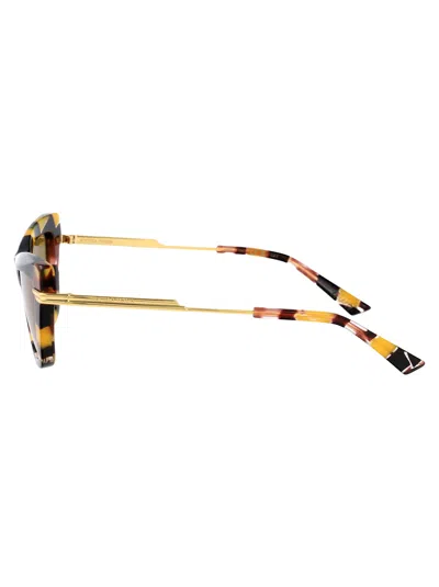 Bottega Veneta Bv1241s Sunglasses In Multicolor-gold-yellow