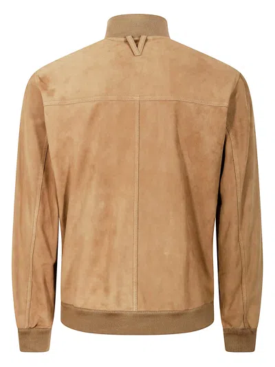 Valstar Suede Ino Bomber Jacket In Arachide