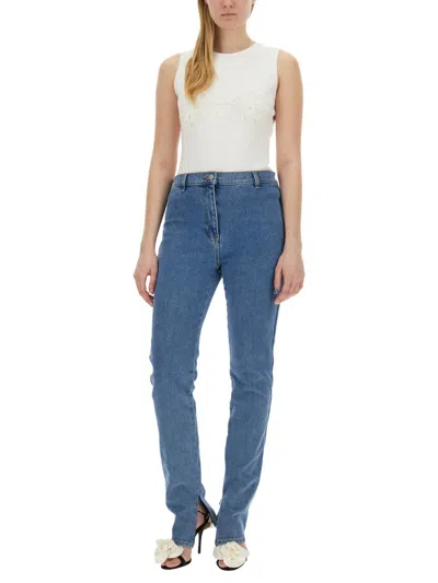 Magda Butrym Women T-shirt Crochet Bra In White