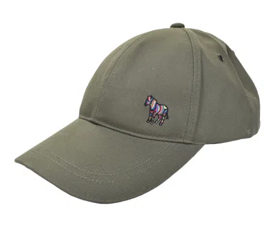 Paul Smith Zebra-embroidered Baseball Cap In Green