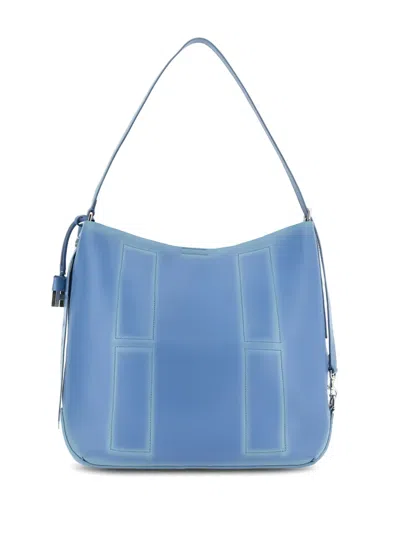 Hogan Sky Blue Hocket Medium Hobo In Blue