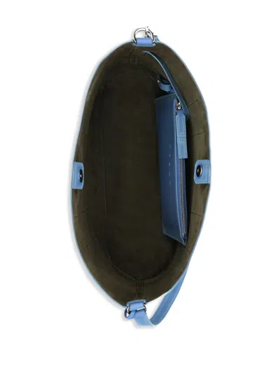 Hogan Sky Blue Hocket Medium Hobo In Blue