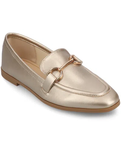 Journee Collection Women's Mizza Slip-on Loafers In Champagne