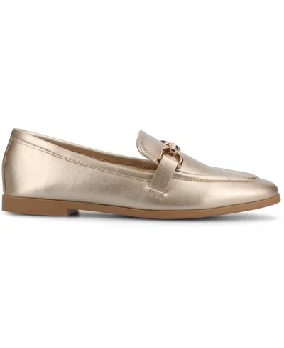 Journee Collection Women's Mizza Slip-on Loafers In Champagne