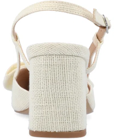 Journee Collection Collection Women's Tailynn Wide Width Pumps In Cream