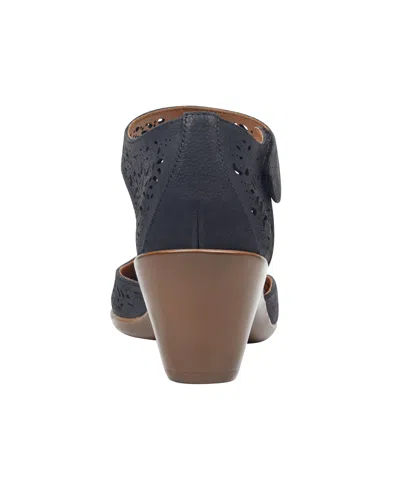 Easy Spirit Cindie Womens Leather Dressy Pumps In Black Leather