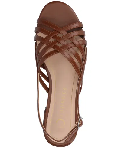 Journee Collection Womens Cassandra Flat Sandals In Brown
