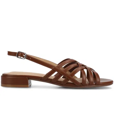 Journee Collection Womens Cassandra Flat Sandals In Brown