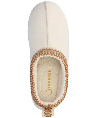 Journee Collection Connway Womens Round Closed Toe Slip-on Shoe In Cream
