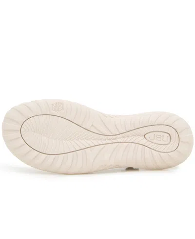 Jbu Women's Raven Round Toe Flats In Light Tan,shimmer