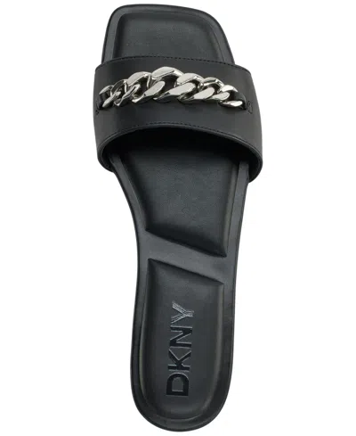 Dkny Women's Dania Flat Slide In Black