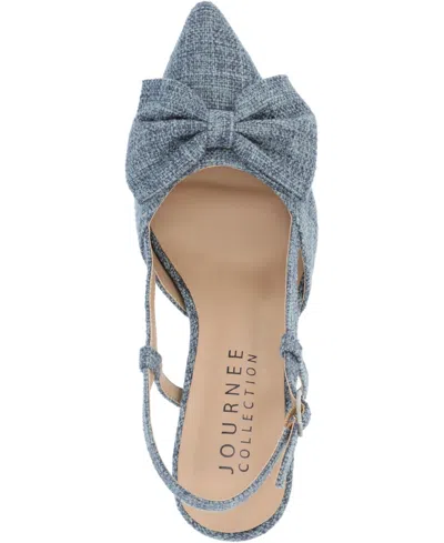 Journee Collection Collection Women's Tailynn Wide Width Pumps In Blue