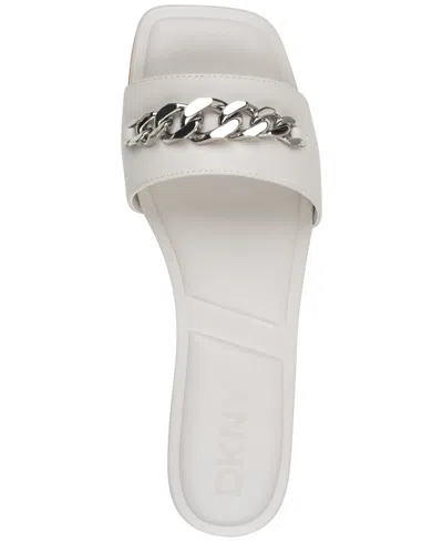 Dkny Women's Dania Flat Slide In Soft White