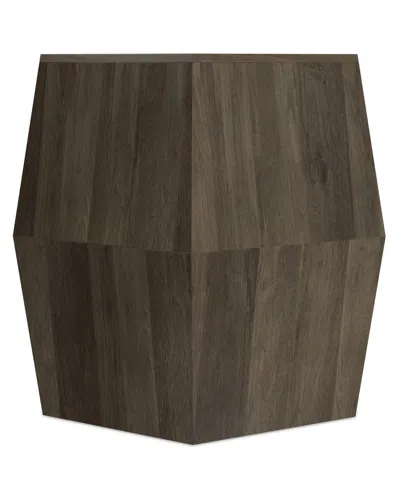 Simpli Home Terry Solid Mango Wood 16in Irregular Contemporary Side Table In Ash Grey