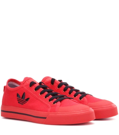 Adidas Originals Matrix Spirit Low Canvas Sneakers In Red | ModeSens