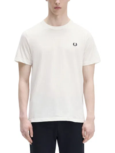 Fred Perry Classic Crew Neck Tee In White