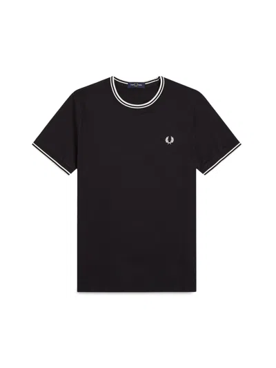 Fred Perry Twin Tipped T-shirt - Navy In Black
