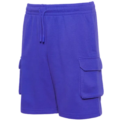 Lckr Boys   Deploy French Terry Cargo Shorts In Amparo Blue