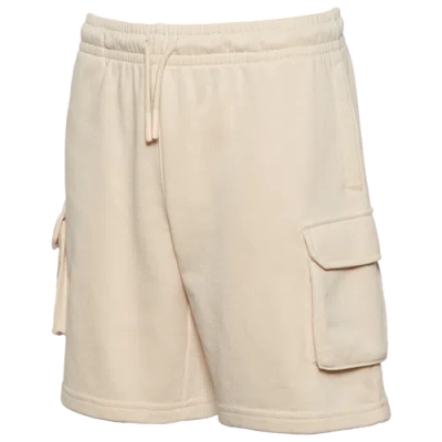 Lckr Boys   Deploy French Terry Cargo Shorts In Parchment