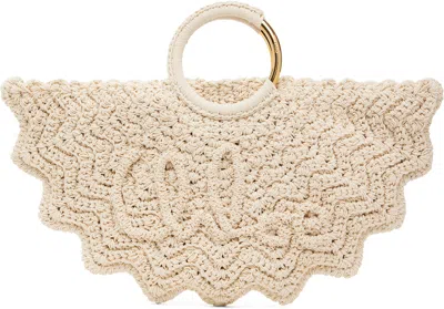 Chloé Womens Bracelet Paravent Crochet Top-handle Bag Deep Ivory