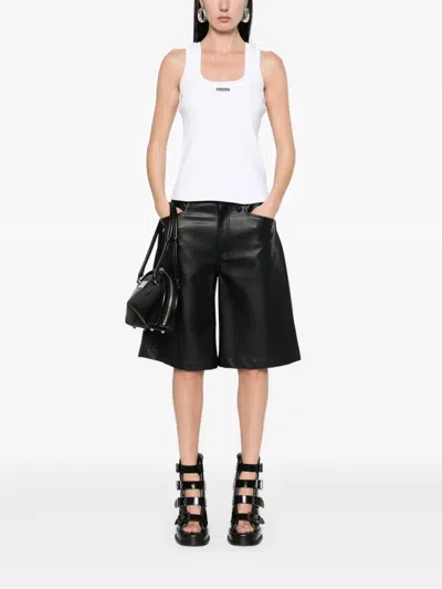 Alexander Mcqueen Mcqueen Placket Tank Top In White