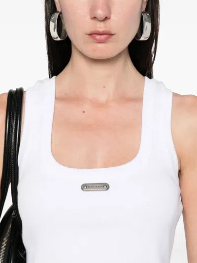Alexander Mcqueen Mcqueen Placket Tank Top In White