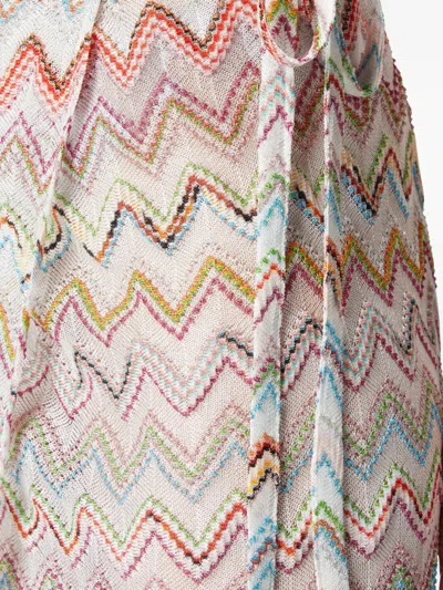 Missoni Zigzag-pattern Mini Skirt In White