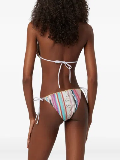 Missoni Flamed Viscose Bikini In White