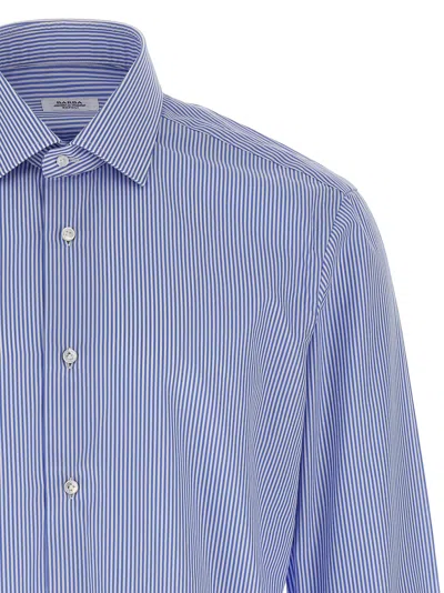 Barba Napoli Barba Striped Shirt In Blue