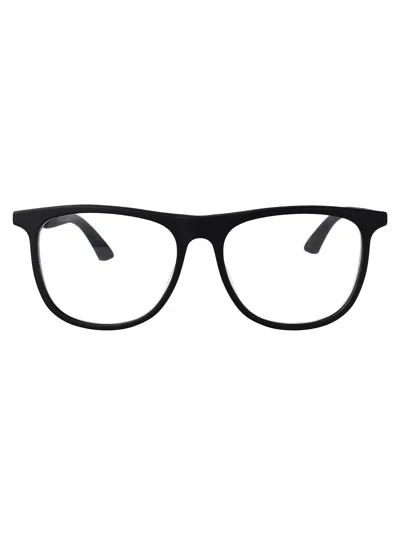 Montblanc Mb0332o Glasses In 001 Black Black Transparent