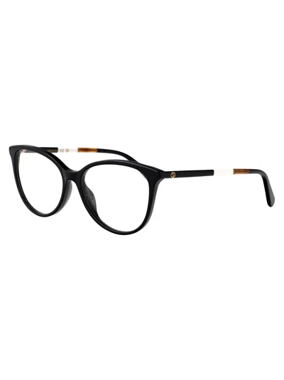 Gucci Gg1359o Glasses In Black-black-transparent