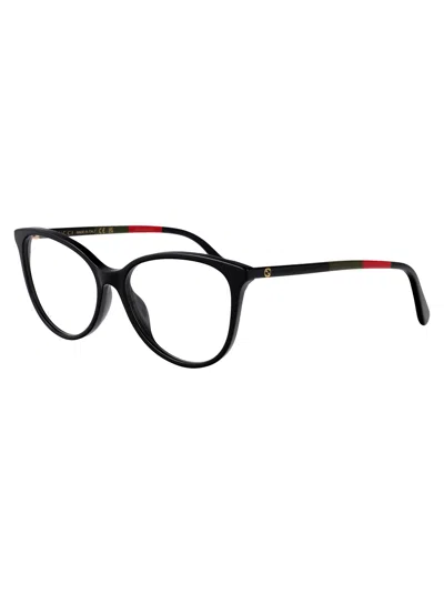 Gucci Gg1359o Glasses In Black-black-transparent