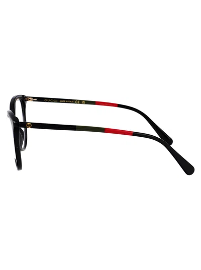 Gucci Gg1359o Glasses In Black-black-transparent