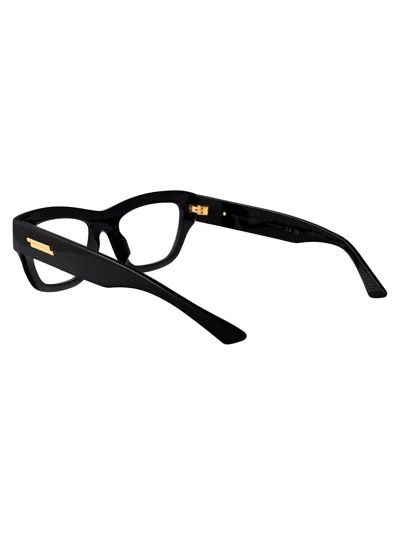 Bottega Veneta Bv1360o Glasses In Black-black-transparent