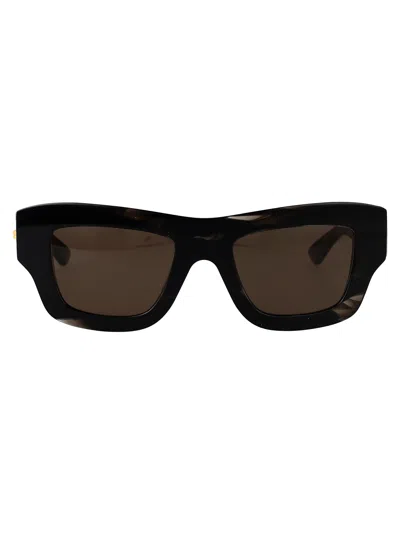 Bottega Veneta Bv1357s Sunglasses In Black-black-brown