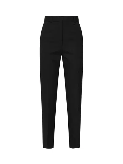 Jacquemus Virgin Wool Straight Trousers In Black