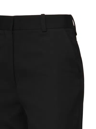 Jacquemus Virgin Wool Straight Trousers In Black