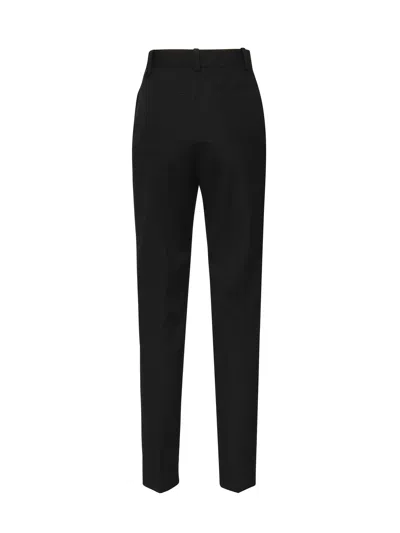 Jacquemus Virgin Wool Straight Trousers In Black