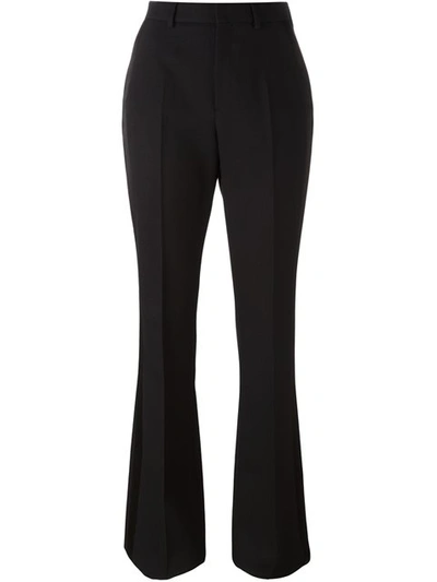 Shop Saint Laurent Satin Stripe Smoking Trousers