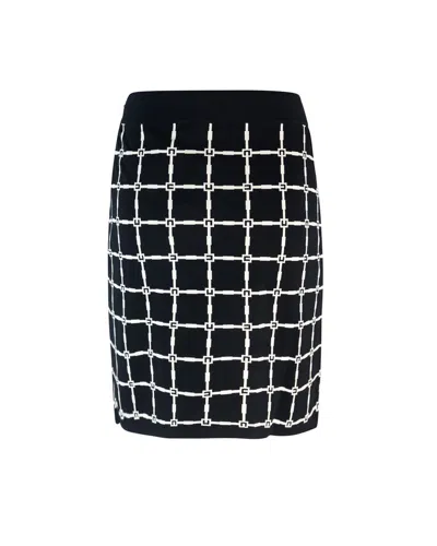 Shop Elisabetta Franchi Skirt In Black