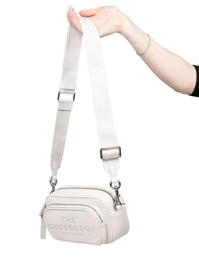 Marc Jacobs The Crossbody Leather Bag White Color In Cotton