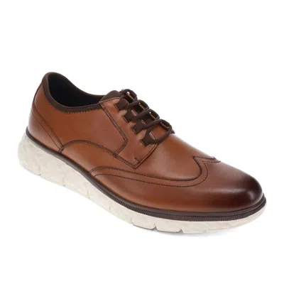 Dockers Mens Go-2 Synthetic Leather Dress Casual Lace Up Sneaker Shoe In Yellow