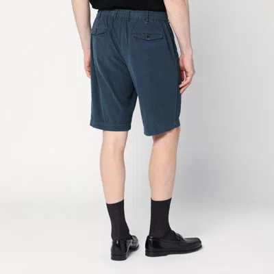 Pt Torino Bermuda Shorts Back Pockets In Blue